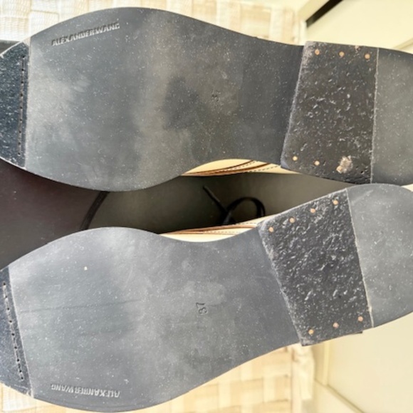 Alexander Wang Authentic Designer Leather Shoes SZ. 37 - Picture 9 of 13